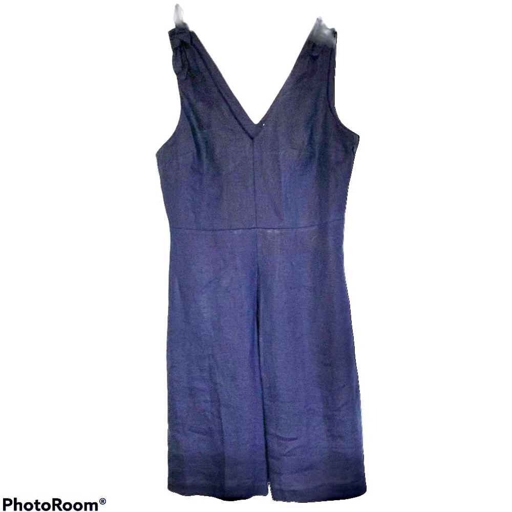 New! Linen GAP Navy dress A-line